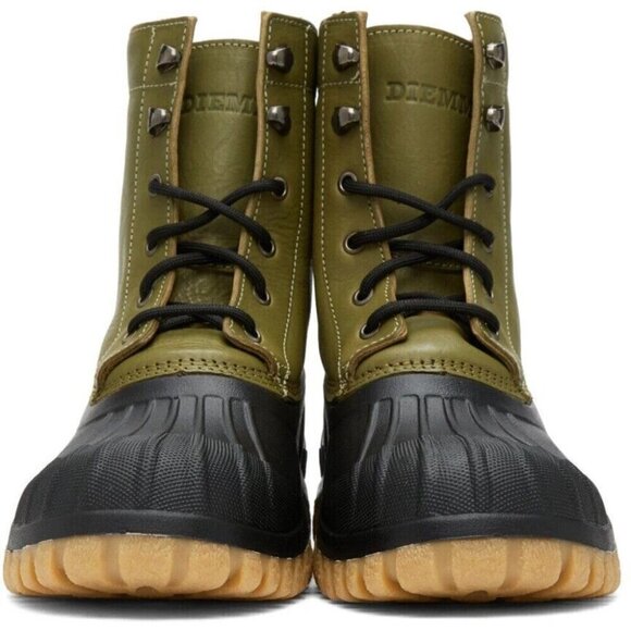 Diemme Leather Anatra Boots 36 6 Womens Olive Green New - Picture 15 of 16